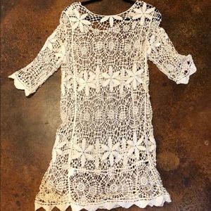 Hand Crocheted Swim Coverup